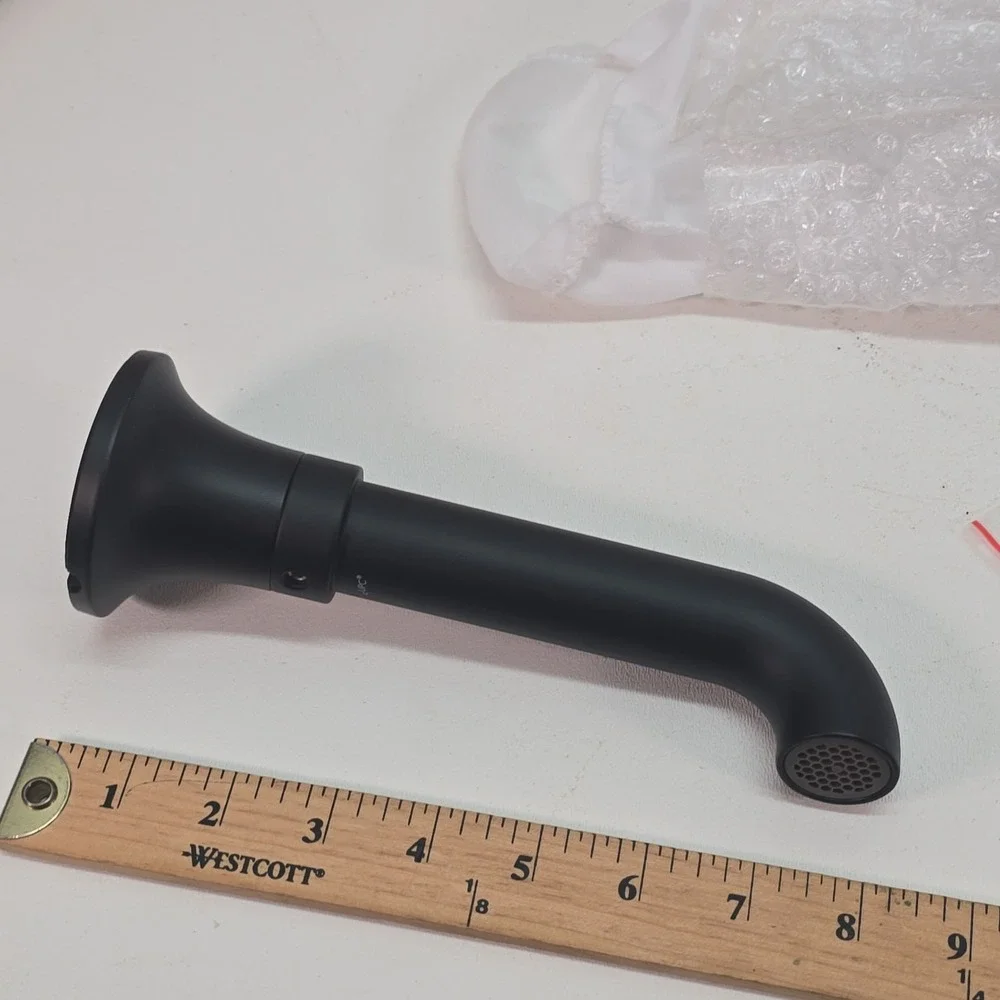 Kohler 27423-BL Wall Mount Bath Spout Matte Black Tone Series Non-Diverter